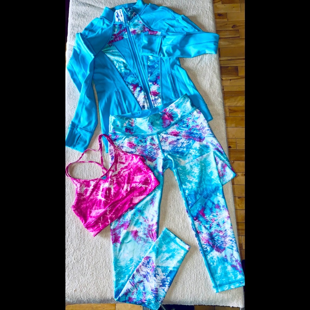 Lulu Lemon kids ivivva Sz14.  3 piece.